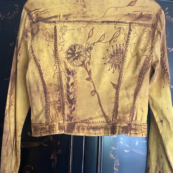 Lightweight jean jacket style with detail sz XL - Picture 2 of 11